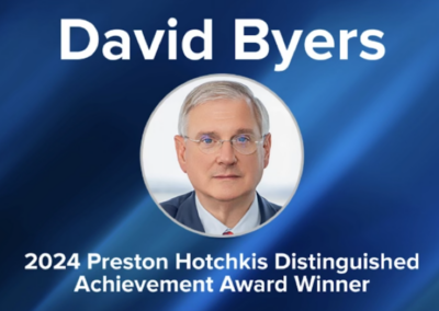 David Byers Receives Preston Hotchkis Distinguished Achievement Award